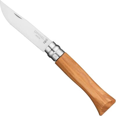 Opinel No 6 Olive Classic Knife - 7cm Blade - Brown Handle Opinel No 6 Olive Classic Knife - 7cm Blade - Brown Handle