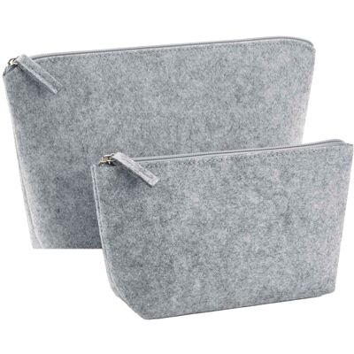 Bagbase Felt Accessory Bag - Grey Melange Bagbase Felt Accessory Bag - Grey Melange