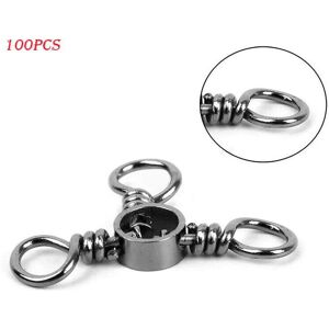 Unbranded (1/0# 28mm) 100Pcs Fishing Swivels 3 Way Barrel Cross-Line Swivels Rolling Fishi Unbranded (1/0# 28mm) 100Pcs Fishing Swivels 3 Way Barrel Cross-Line Swivels Rolling Fishi