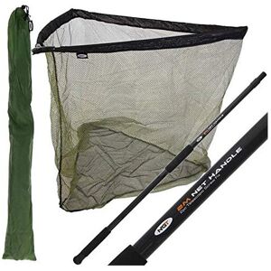 NGT 42" INCH CARP FISHING LANDING NET 2M HANDLE WITH STINK BAG - Black & Green W NGT 42" INCH CARP FISHING LANDING NET 2M HANDLE WITH STINK BAG - Black & Green W