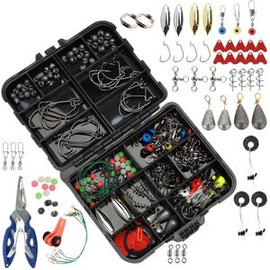 Unbranded 188pcs/set Sea Fishing Tackle Box Kit Set with Multiple Accessories of Jig-Hooks Unbranded 188pcs/set Sea Fishing Tackle Box Kit Set with Multiple Accessories of Jig-Hooks