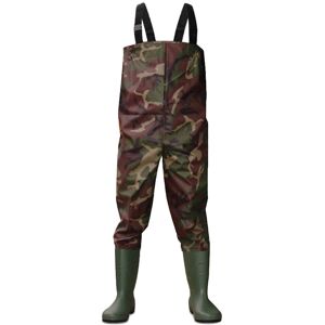 (Foot Size UK12, Camo) Dirt Boot Nylon Chest Waders 100% Waterproof Fly Coarse F (Foot Size UK12, Camo) Dirt Boot Nylon Chest Waders 100% Waterproof Fly Coarse F