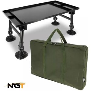 NGT Dynamic Bivvy Table WITH Carry Bag Carp Fishing Camping Adjustable Table NGT Dynamic Bivvy Table WITH Carry Bag Carp Fishing Camping Adjustable Table