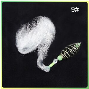 Unbranded (9 size 4.5cmx4.5cm) 10pcs Fishing Net Luminous Bead Spring Sticky Trap Netting Unbranded (9 size 4.5cmx4.5cm) 10pcs Fishing Net Luminous Bead Spring Sticky Trap Netting