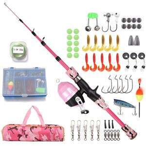 Unbranded (1.5M, Pink) Kids Fishing Rod and Reel Combo Full Kit 1.2m/1.5m Telescopic Casti Unbranded (1.5M, Pink) Kids Fishing Rod and Reel Combo Full Kit 1.2m/1.5m Telescopic Casti