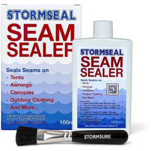 Stormsure Stormseal Seam Sealer 100ml Waterproof Seams on Tents and Pin Hole Leaks o Stormsure Stormseal Seam Sealer 100ml Waterproof Seams on Tents and Pin Hole Leaks o