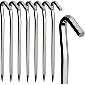 hoinya Tent Pegs 8 PCS 18cm Metal Heavy Duty Tent Hooks Aluminum Alloy Rust Free C hoinya Tent Pegs 8 PCS 18cm Metal Heavy Duty Tent Hooks Aluminum Alloy Rust Free C