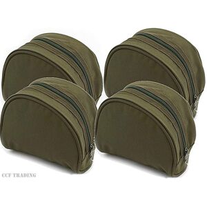 NGT 4 X Green Fishing Reel Cases For Coarse Carp Fishing Reels Tackle NGT 4 X Green Fishing Reel Cases For Coarse Carp Fishing Reels Tackle