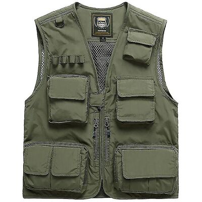 Unbranded (army green, M) 2022 Fishing Vest Mesh Vest Fishing Jacket Multifunctional Outd Unbranded (army green, M) 2022 Fishing Vest Mesh Vest Fishing Jacket Multifunctional Outd