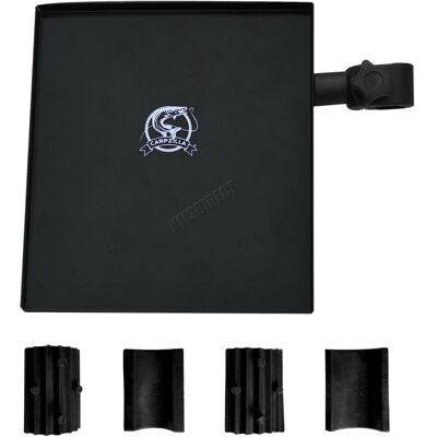 CARPZILLA Fishing Chair Side Tray Fit 19mm, 22mm, 25mm Adjustable Bracket Black CARPZILLA Fishing Chair Side Tray Fit 19mm, 22mm, 25mm Adjustable Bracket Black