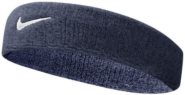 (One Size, Obsidian/White) Nike Swoosh Headband   Sports Sweatband