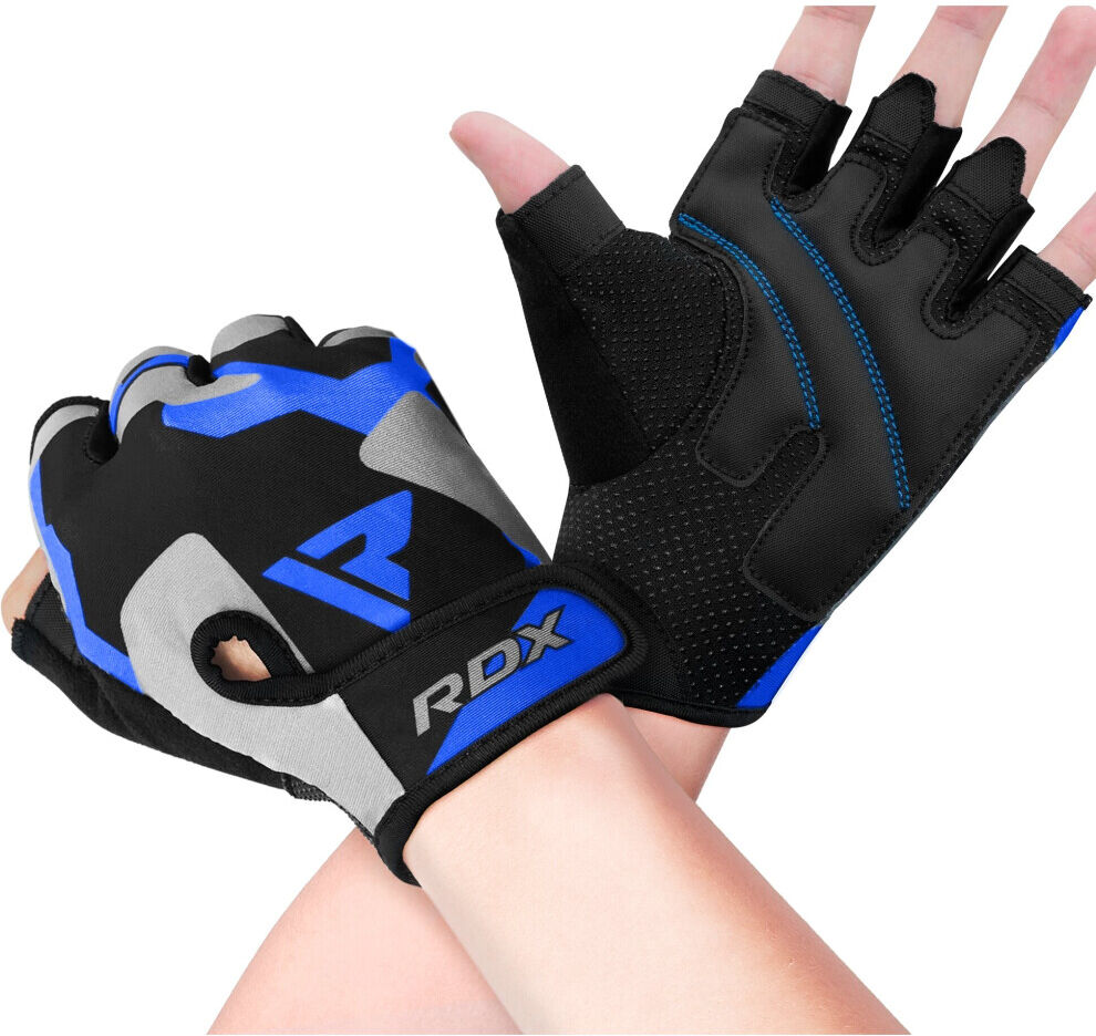 RDX Sports (Blue, Small) RDX Weight Lifting Gloves Gym Fitness Bodybuilding