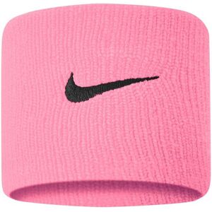 (One Size, Pink Gaze/Oil Grey) Nike Swoosh Wristband (One Size, Pink Gaze/Oil Grey) Nike Swoosh Wristband