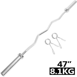 TnP Accessories Olympic 2 Inch EZ Curl Barbell 4FT Collars TnP Accessories Olympic 2 Inch EZ Curl Barbell 4FT Collars