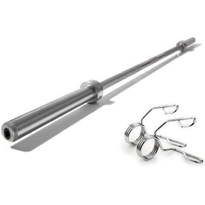 TnP Accessories 2" Olympic Bar + 2 Spring Collars - 6ft TnP Accessories 2" Olympic Bar + 2 Spring Collars - 6ft