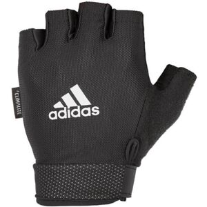 (White, M) Adidas Adjustable Essential Gloves Weight Lifting Fitness Training Gy (White, M) Adidas Adjustable Essential Gloves Weight Lifting Fitness Training Gy
