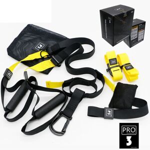 Unbranded (Yellow Pro 3) Home Gym Suspension Resistance Training Strap Unbranded (Yellow Pro 3) Home Gym Suspension Resistance Training Strap