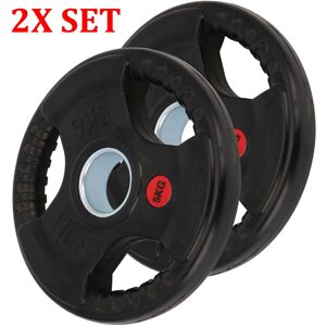 Unbranded 2pcs Weight Plates Lifting Weights Gym Home Rubber Encased 2" Olympic Unbranded 2pcs Weight Plates Lifting Weights Gym Home Rubber Encased 2" Olympic