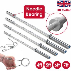 FK Sports (4ft) Olympic Barbell Bar 2" Spring Clips Gym Weight Lifting Fitness 4FT 5FT 6FT FK Sports (4ft) Olympic Barbell Bar 2" Spring Clips Gym Weight Lifting Fitness 4FT 5FT 6FT