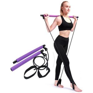 GreenZech (Purple) Fitness Sport Pilate Bar Kit Gym Exercise Workout Stick with Resistance GreenZech (Purple) Fitness Sport Pilate Bar Kit Gym Exercise Workout Stick with Resistance