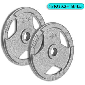 FK Sports (15Kg x 2 = 30Kg) Olympic 2-Inch Cast Iron Plate Weight Plate FK Sports (15Kg x 2 = 30Kg) Olympic 2-Inch Cast Iron Plate Weight Plate