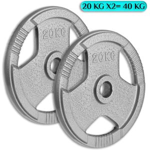 FK Sports (20Kg x 2 = 40Kg) Olympic 2-Inch Cast Iron Plate Weight Plate FK Sports (20Kg x 2 = 40Kg) Olympic 2-Inch Cast Iron Plate Weight Plate