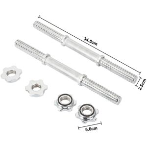 Unbranded Dumbbell Bar 14" With Spinlock Collars Weight Lifting Bars 1" Pair Unbranded Dumbbell Bar 14" With Spinlock Collars Weight Lifting Bars 1" Pair