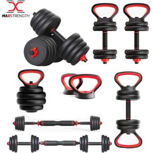 MaxStrength (20KG Set) Adjustable Kettle Bell Dumbbell Weights for Home Gym Fitness MaxStrength (20KG Set) Adjustable Kettle Bell Dumbbell Weights for Home Gym Fitness
