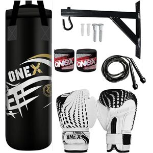 ONEX (BLACK) 2ft Kids Punch Bag Filled Boxing Training Set ONEX (BLACK) 2ft Kids Punch Bag Filled Boxing Training Set