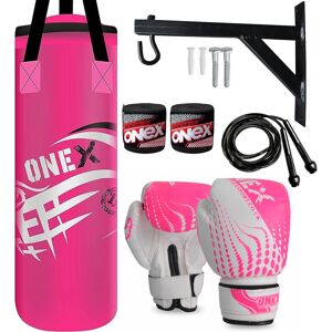 ONEX (PINK) 2ft Kids Punch Bag Filled Boxing Training Set ONEX (PINK) 2ft Kids Punch Bag Filled Boxing Training Set