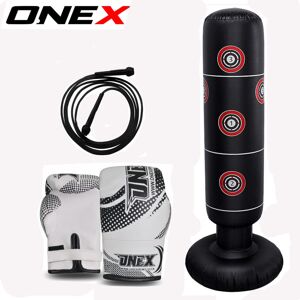 ONEX Kids Boxing Inflatable Free standing Bag Punching Gloves Jump Rope Set ONEX Kids Boxing Inflatable Free standing Bag Punching Gloves Jump Rope Set