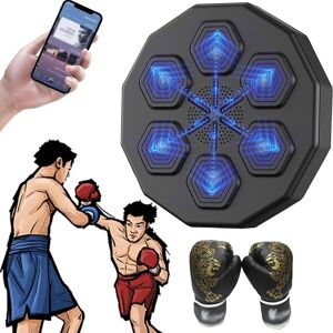 Unbranded (Black A) Music Boxing Pads- Boxing Training Punching Equipment, Smart Boxing Ma Unbranded (Black A) Music Boxing Pads- Boxing Training Punching Equipment, Smart Boxing Ma