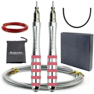 nobrand (5 Rings Pink) Crossfit Jump Rope Professional Speed Skipping Rope For MMA Boxin nobrand (5 Rings Pink) Crossfit Jump Rope Professional Speed Skipping Rope For MMA Boxin