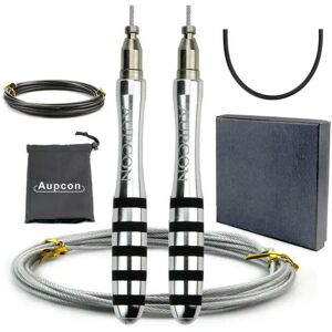 nobrand (5 Rings Black) Crossfit Jump Rope Professional Speed Skipping Rope For MMA Boxi nobrand (5 Rings Black) Crossfit Jump Rope Professional Speed Skipping Rope For MMA Boxi