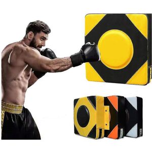 Unbranded (Yellow) 40cm Punch Leather Wall Boxing Pad Target Training Sandbag Fighter Mart Unbranded (Yellow) 40cm Punch Leather Wall Boxing Pad Target Training Sandbag Fighter Mart