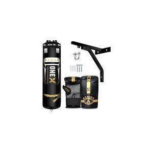 ONEX Punch Bag 5ft Heavy Set Training Boxing Gloves Bracket Straps MMA ONEX Punch Bag 5ft Heavy Set Training Boxing Gloves Bracket Straps MMA