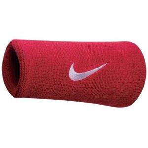 Nike Swoosh Doublewide Wristbands (Varsity RedBlack Osfm) Nike Swoosh Doublewide Wristbands (Varsity RedBlack Osfm)