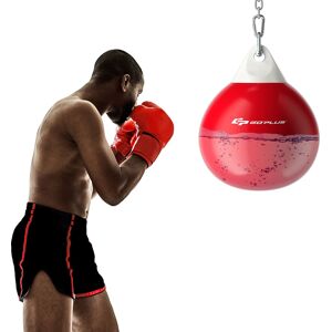 Costway 18 Inch Water Punching Bag 50 kg Water Heavy Bag Filled Gym-Red Costway 18 Inch Water Punching Bag 50 kg Water Heavy Bag Filled Gym-Red