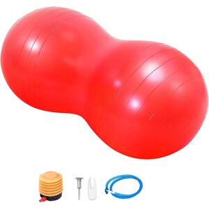 Unbranded (red) Peanut Ball Anti-burst Exercise Yoga Ball & Pump Unbranded (red) Peanut Ball Anti-burst Exercise Yoga Ball & Pump