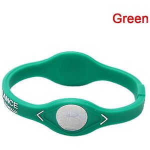 Unbranded (Green) Power Balance Energy Health Bracelet For Sport Wristbands Ion Silicone B Unbranded (Green) Power Balance Energy Health Bracelet For Sport Wristbands Ion Silicone B
