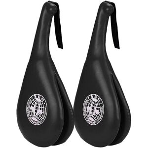 Unbranded Pair Taekwondo Double Leather Kick Paddles - Dual Cushioned Pads for Boxing and Unbranded Pair Taekwondo Double Leather Kick Paddles - Dual Cushioned Pads for Boxing and