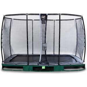 EXIT TOYS EXIT Elegant Premium ground trampoline 8x14ft with Deluxe safety net - green EXIT TOYS EXIT Elegant Premium ground trampoline 8x14ft with Deluxe safety net - green