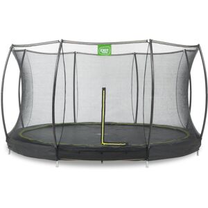 EXIT TOYS EXIT Silhouette ground trampoline 12ft with safety net - black EXIT TOYS EXIT Silhouette ground trampoline 12ft with safety net - black