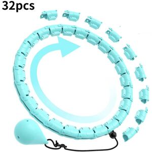 Unbranded (Cyan 32pc, Hollow) Hoop Hula Detachable Intelligent Womens Fitness Reducing Abd Unbranded (Cyan 32pc, Hollow) Hoop Hula Detachable Intelligent Womens Fitness Reducing Abd