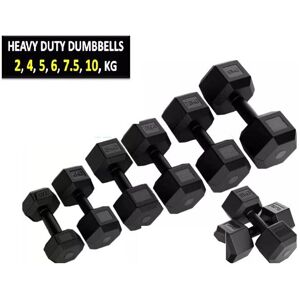 Unbranded (2 x 4kg (pair)) 2-10 KG Hex Dumbbells Weight Set Pairs Hand Concrete Plastic GY Unbranded (2 x 4kg (pair)) 2-10 KG Hex Dumbbells Weight Set Pairs Hand Concrete Plastic GY