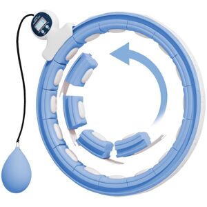 Unbranded (Light Blue) SPORTNOW Smart Weighted Hula Hoop for Adults, Hula Ring with 16 Det Unbranded (Light Blue) SPORTNOW Smart Weighted Hula Hoop for Adults, Hula Ring with 16 Det