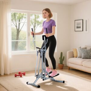 HOMCOM Air Walker Glider Cross Trainer Fitness Machine for Home Gym, Grey HOMCOM Air Walker Glider Cross Trainer Fitness Machine for Home Gym, Grey