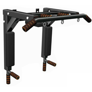 MaxStrength Black Pull Up Bar Wall Mounted Dip Chin Workout Gym Station Stand Sit Push MMA MaxStrength Black Pull Up Bar Wall Mounted Dip Chin Workout Gym Station Stand Sit Push MMA