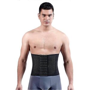 Unbranded (As show, One size) Men Waist Trainer Corsets With Steel Bone Sweat Belt Sauna S Unbranded (As show, One size) Men Waist Trainer Corsets With Steel Bone Sweat Belt Sauna S