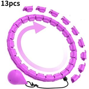 Unbranded (Purple 13pc, Hollow) Detachable Hula Hoop Intelligent Womens Fitness Reducing A Unbranded (Purple 13pc, Hollow) Detachable Hula Hoop Intelligent Womens Fitness Reducing A